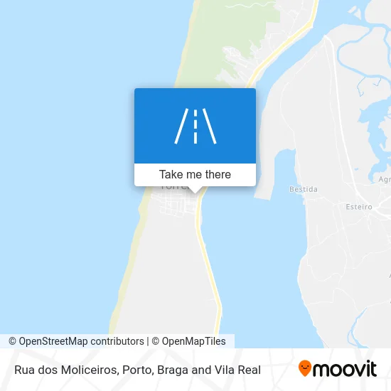 Rua dos Moliceiros map