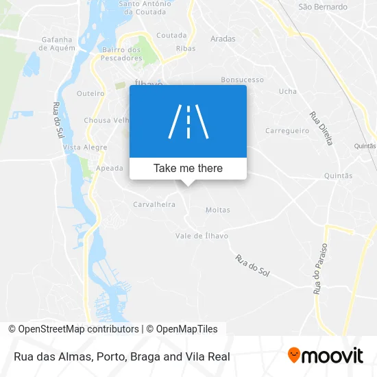 Rua das Almas map