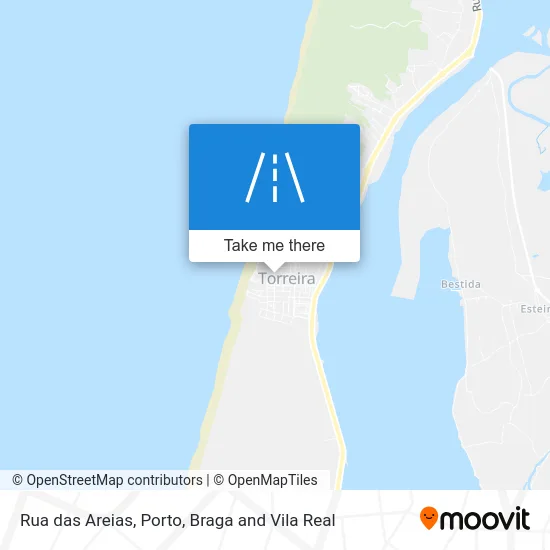 Rua das Areias map
