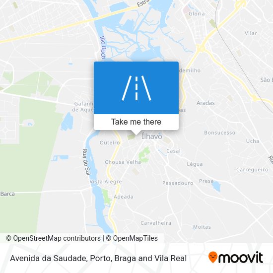 Avenida da Saudade mapa