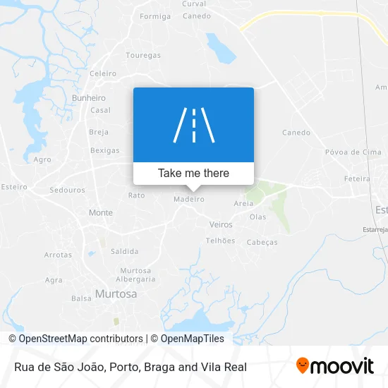 Rua de São João map