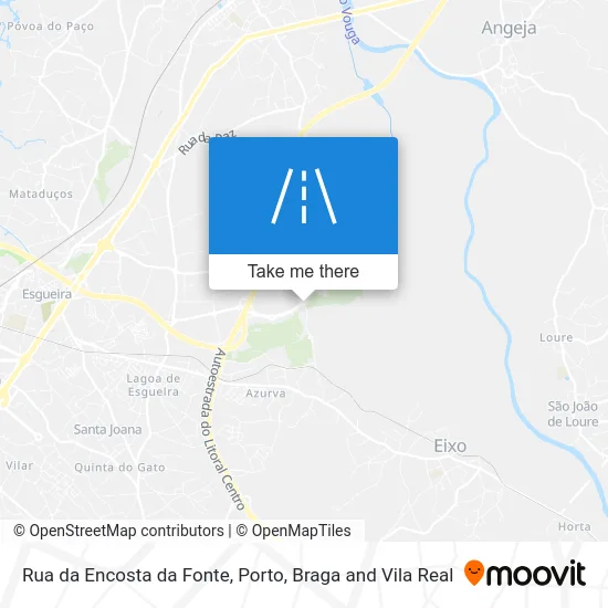 Rua da Encosta da Fonte map
