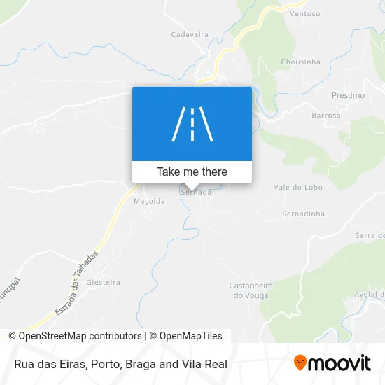 Rua das Eiras map