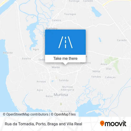 Rua da Tomadia map