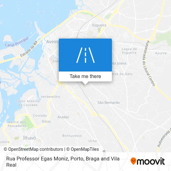 Rua Professor Egas Moniz map