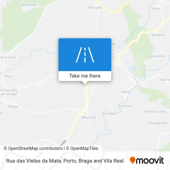 Rua das Vielas da Mata map