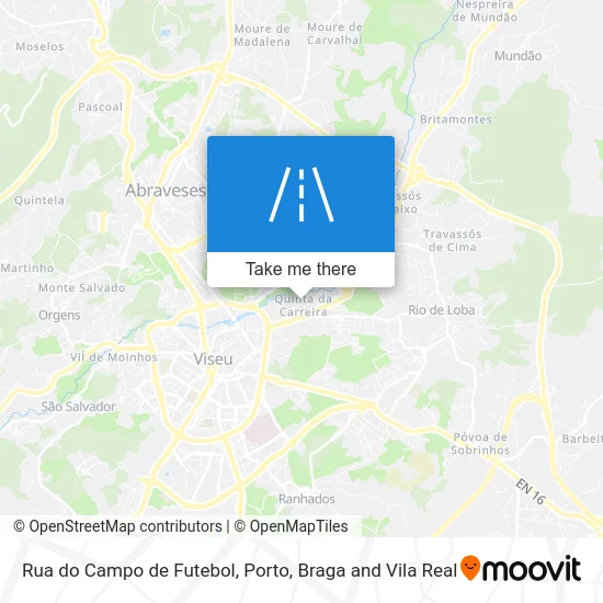 Rua do Campo de Futebol map