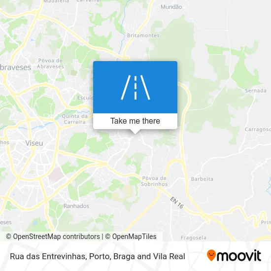 Rua das Entrevinhas map