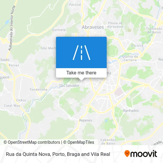 Rua da Quinta Nova map