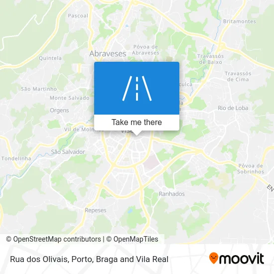 Rua dos Olivais map