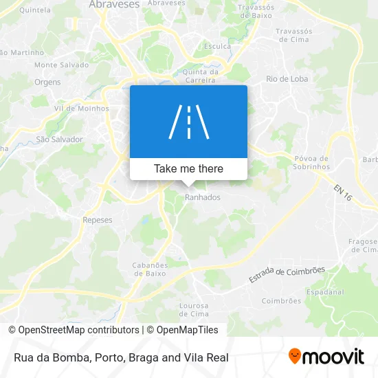 Rua da Bomba map