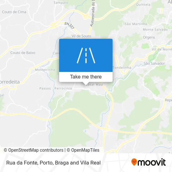 Rua da Fonte map