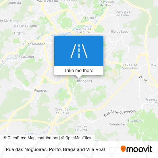 Rua das Nogueiras map