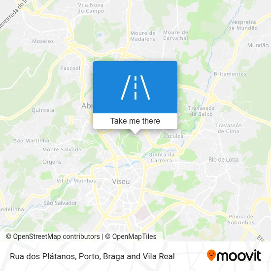 Rua dos Plátanos map