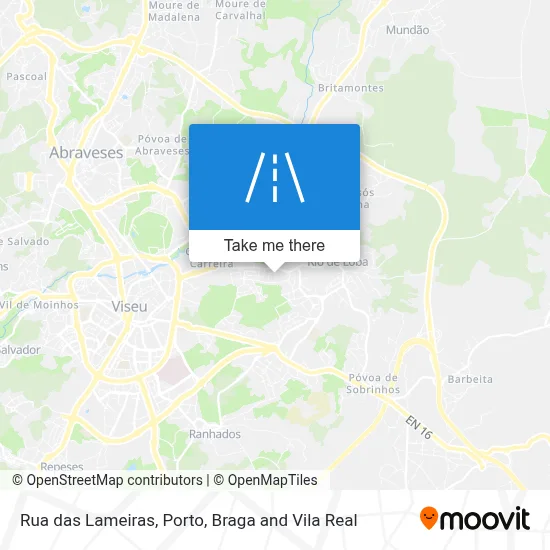 Rua das Lameiras map