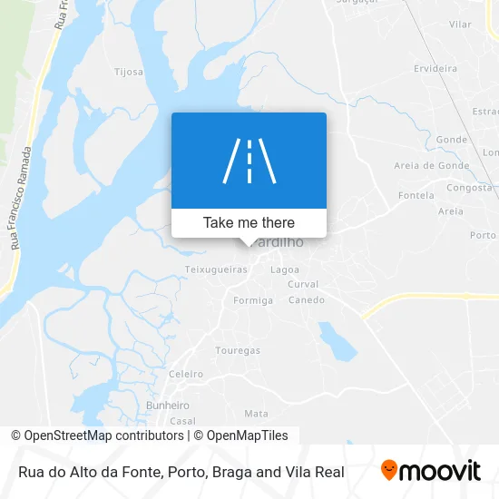 Rua do Alto da Fonte map