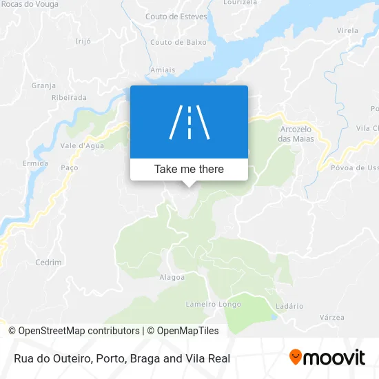 Rua do Outeiro map