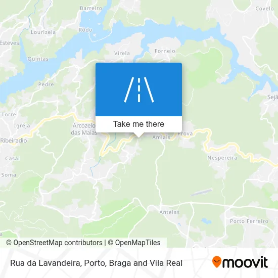 Rua da Lavandeira map