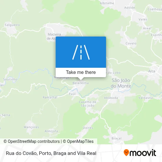 Rua do Covão map