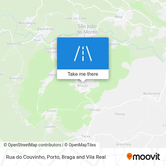 Rua do Couvinho map