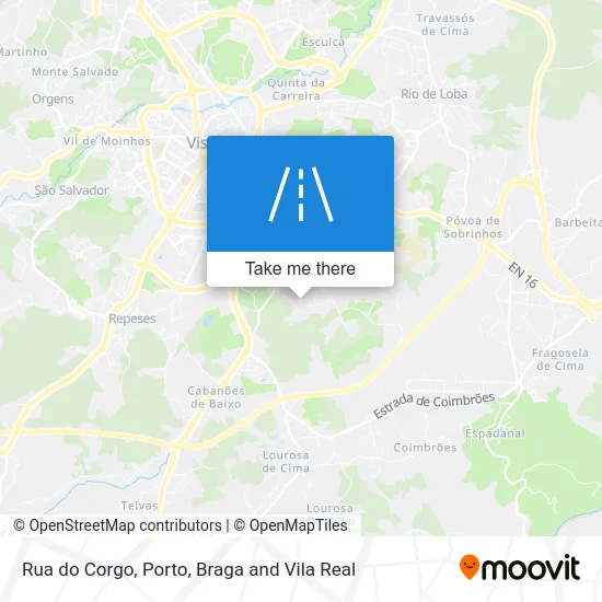 Rua do Corgo map