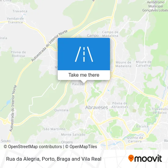 Rua da Alegria map