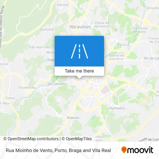 Rua Moinho de Vento map