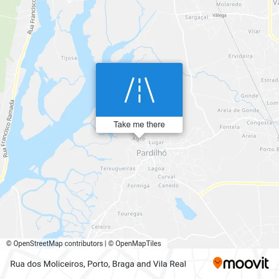 Rua dos Moliceiros map