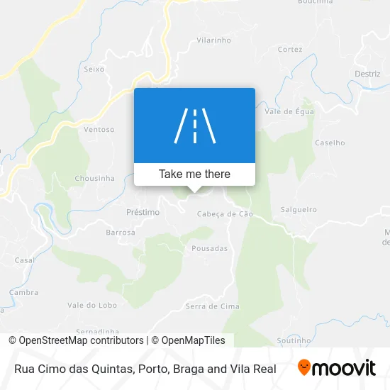 Rua Cimo das Quintas map