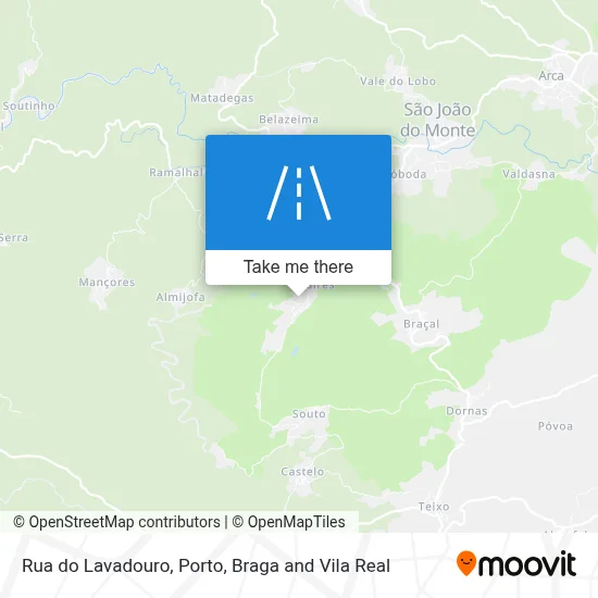Rua do Lavadouro map
