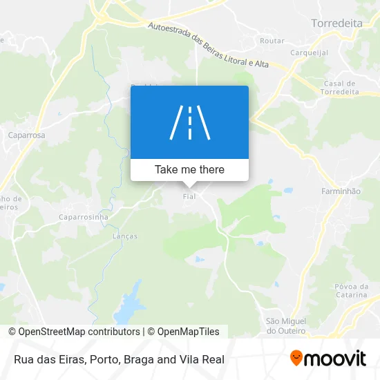 Rua das Eiras map