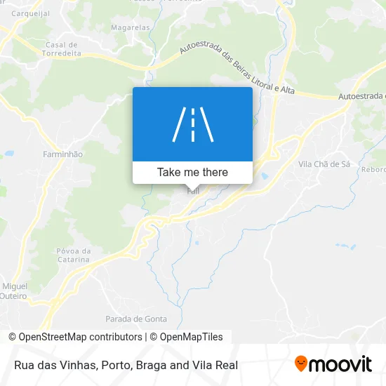Rua das Vinhas map