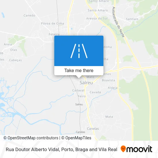 Rua Doutor Alberto Vidal map