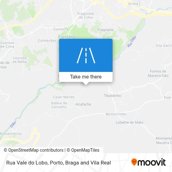 Rua Vale do Lobo map