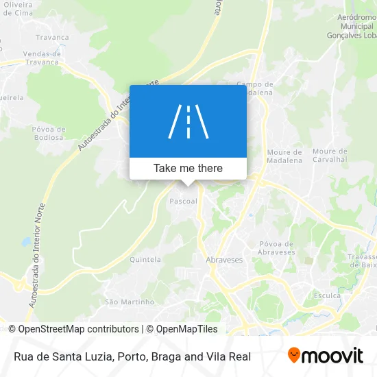 Rua de Santa Luzia map