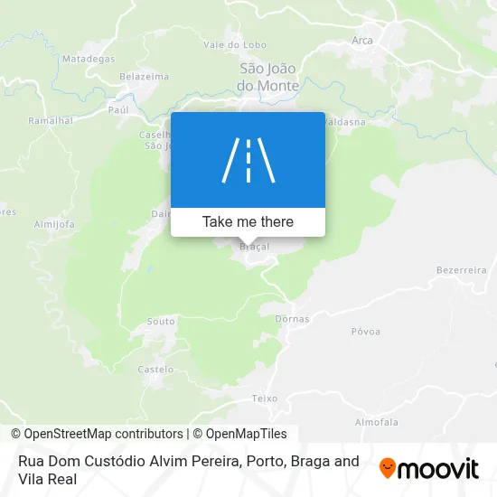 Rua Dom Custódio Alvim Pereira map