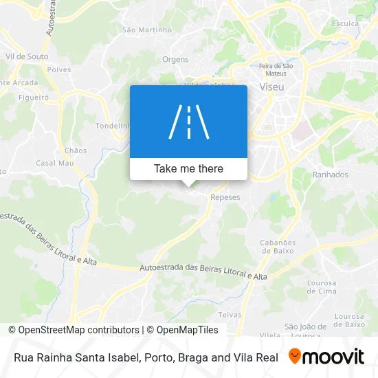 Rua Rainha Santa Isabel map