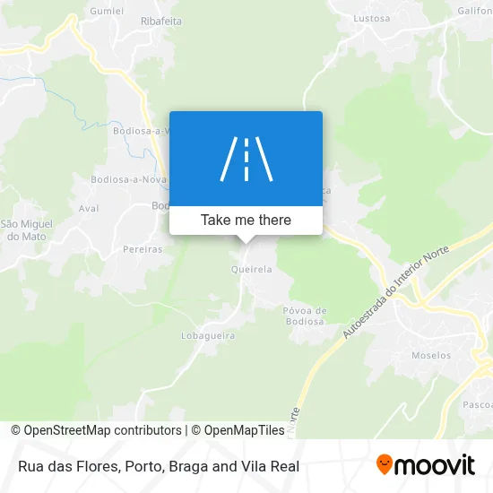 Rua das Flores map
