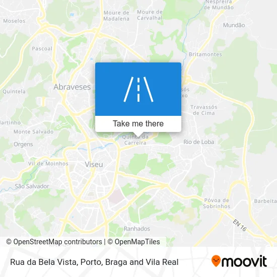 Rua da Bela Vista map