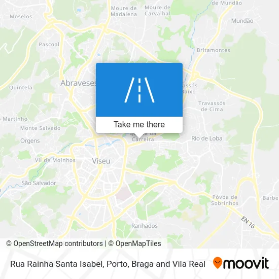 Rua Rainha Santa Isabel map