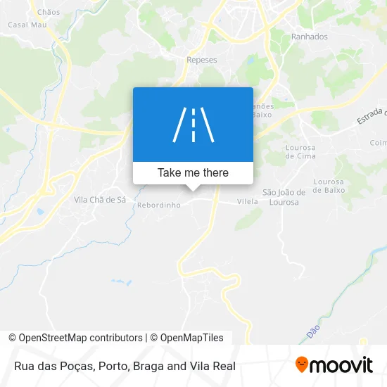 Rua das Poças map