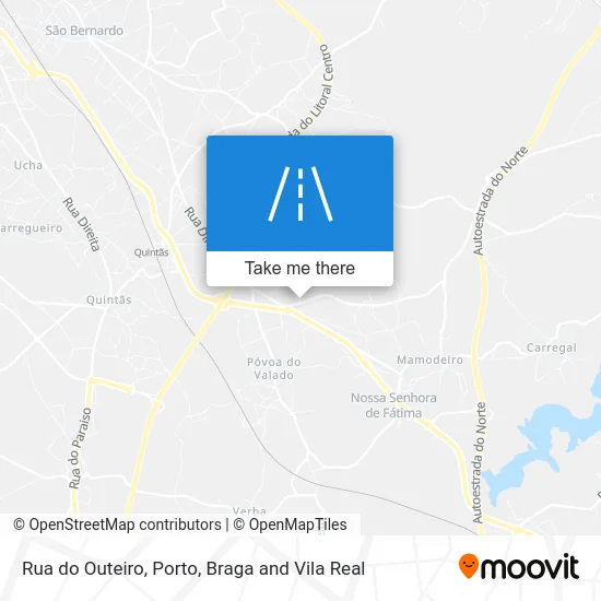 Rua do Outeiro map