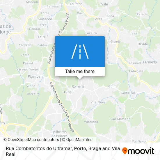 Rua Combatentes do Ultramar map