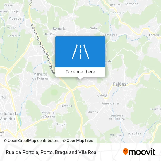 Rua da Portela map