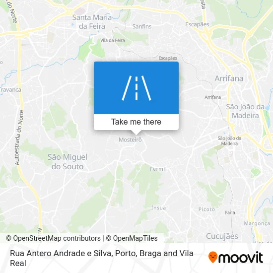 Rua Antero Andrade e Silva map