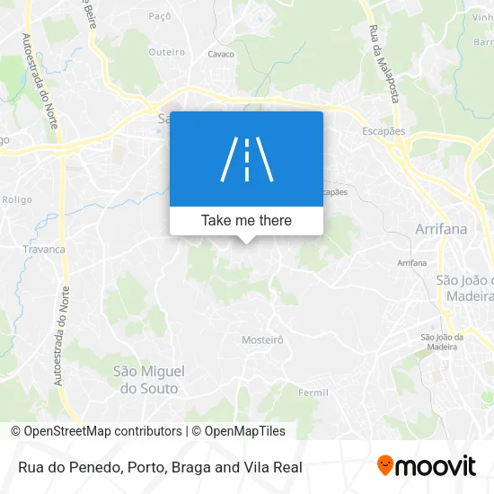 Rua do Penedo map