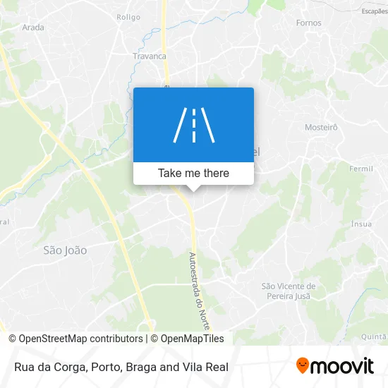 Rua da Corga map