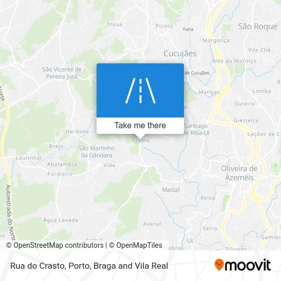 Rua do Crasto map