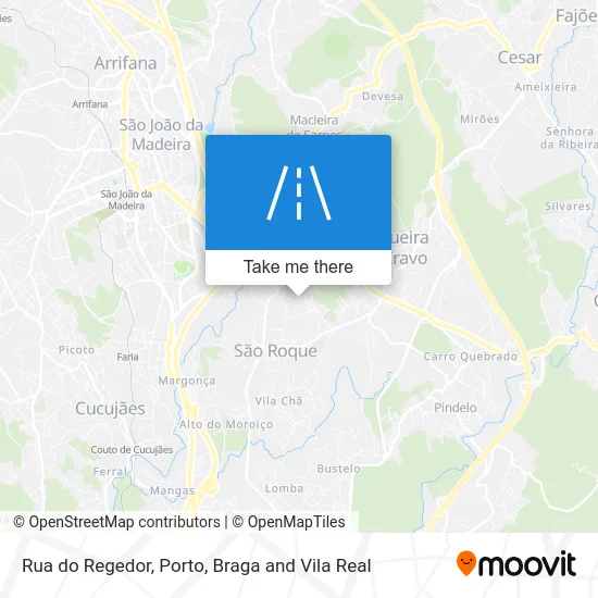 Rua do Regedor map