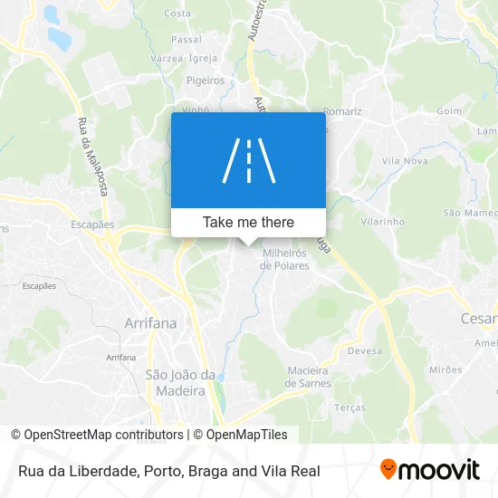 Rua da Liberdade map